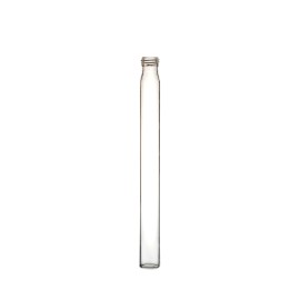 Tubes à vis 20ml, fond plat, dimensions ø 17.75 x 125 x 1.05 mm, verre tubulaire, type 3.